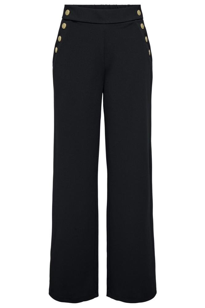 ONLRINA LIFE BUTTON PANT JRS NOOS 15355593 BLACK/GOLD BUTTONS